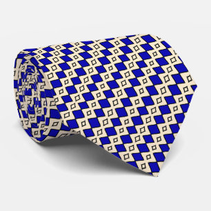 Royal Blue Monogram Neck Tie