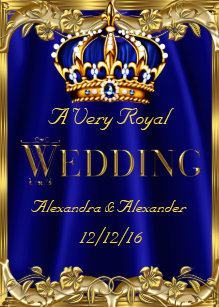 royal blue wedding invitations zazzle