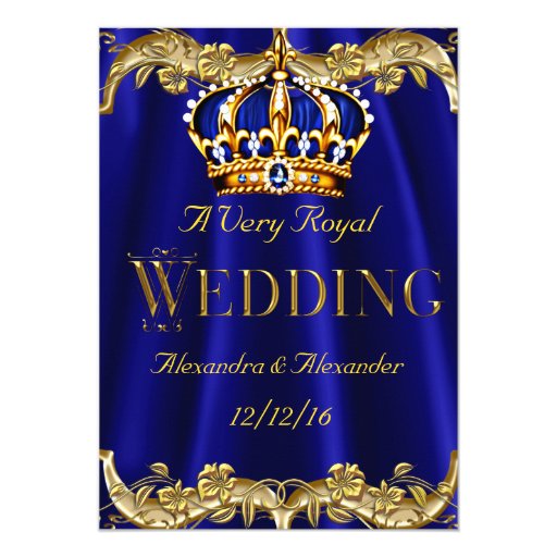 Gold Crown Invitations 4