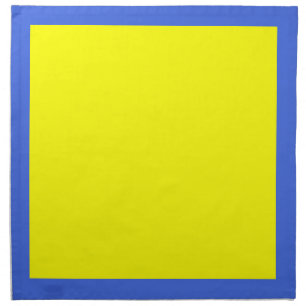 Royal Blue Nu and Yellow Napkins