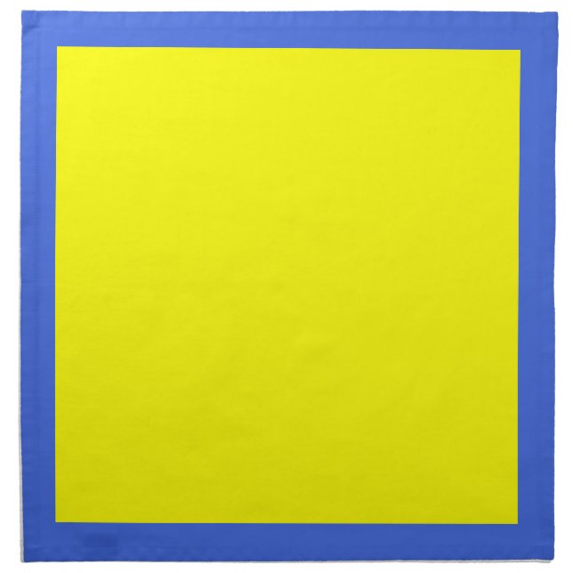 Royal Blue Nu and Yellow Napkins (Front)