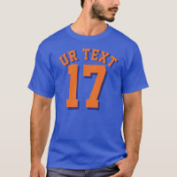 Royal Blue & Orange Adults | Sports Jersey Design