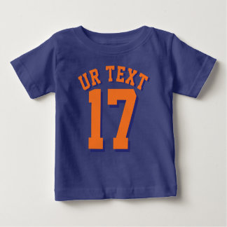 Royal Blue & Orange Baby | Sports Jersey Baby T-Shirt