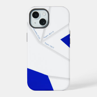 ROYAL BLUE ORIGAMI iPhone 15 CASE