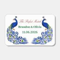 Royal Blue Peacock Wedding