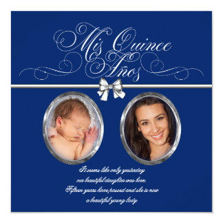 Blue Quinceanera Invitations 3