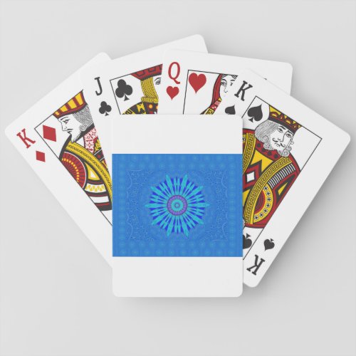 Royal blue playing cards