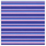 [ Thumbnail: Royal Blue, Plum, and Blue Colored Lines Fabric ]