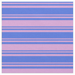 Royal Blue & Plum Colored Pattern Fabric