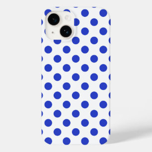 Royal blue polka dots  Case-Mate iPhone 14 case