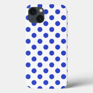 Royal blue polka dots Case-Mate iPhone case