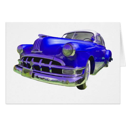 Royal Blue Pontiac Cards (Front Horizontal)