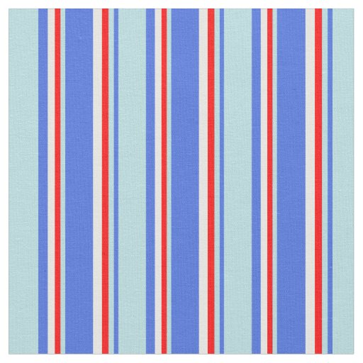 Royal Blue, Powder Blue, Red, and White Colored Fabric