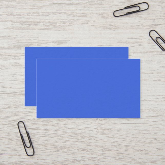 Royal Blue Premium Business Card (Front/Back In Situ)