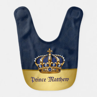 Royal Blue Prince Bib