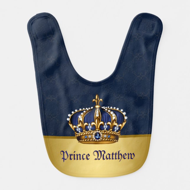 Royal Blue Prince Bib (Front)