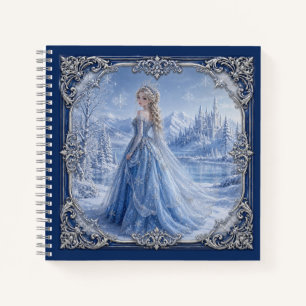Royal Blue Princess Fantasy Notebook