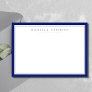Royal Blue Professional Correspondence   Note Card
