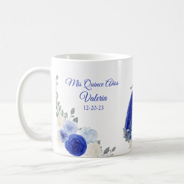 Royal Blue quince or sweet 16 Mug (Left)