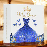 Royal Blue Quinceanera Photo Album and Planner<br><div class="desc">Keep your quinceañera planning organized with the Royal Blue Quinceañera Photo Album and Planner 3-Ring Binder. This stunning binder features a rich royal blue cover with elegant gold accents, perfect for both planning and preserving memories of your special day. Use it to keep track of event details, guest lists, and...</div>