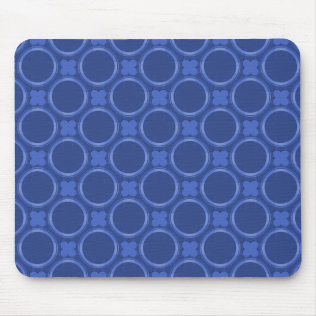 Royal Blue Quirky Charm Mousepad (Front)