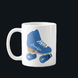 Royal Blue Retro Quad Roller Skate Personalized Coffee Mug<br><div class="desc">Show them how you roll! This custom coffee mug features a realistic style illustration of a classic quad roller skate in royal blue. It's ready to be personalized with a name in coordinating script lettering on the side of the skate. Makes a great gift for anyone who loves roller skating...</div>