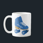 Royal Blue Retro Quad Roller Skate Personalized Coffee Mug<br><div class="desc">Show them how you roll! This custom coffee mug features a realistic style illustration of a classic quad roller skate in royal blue. It's ready to be personalized with a name in coordinating script lettering on the side of the skate. Makes a great gift for anyone who loves roller skating...</div>