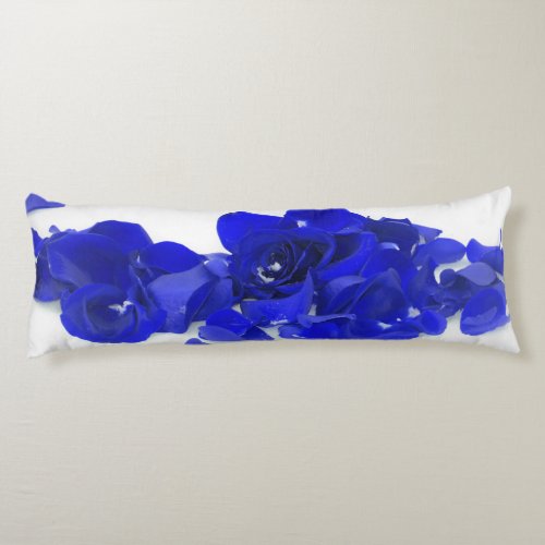 Royal Blue Roses Body Pillow