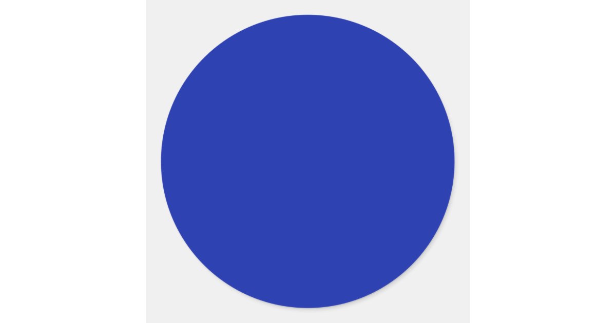 Royal Blue Round Sticker | Zazzle