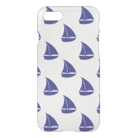 Royal Blue Sailboat Pattern