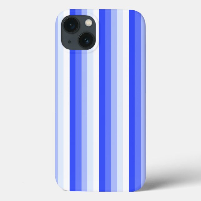 Royal blue shadow stripes Case-Mate iPhone case (Back)