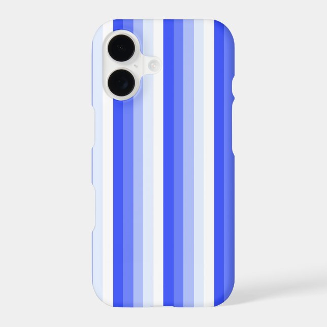 Royal blue shadow stripes Case-Mate iPhone case (Back)