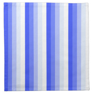 Royal blue shadow stripes cloth napkin