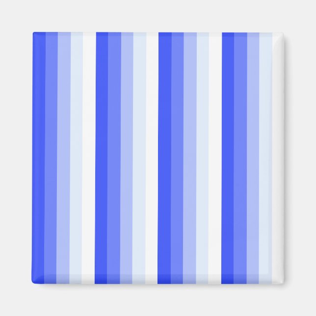 Royal blue shadow stripes magnet (Front)