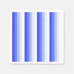 Royal blue shadow stripes napkins