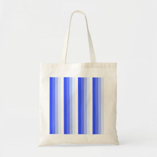 Royal blue shadow stripes tote bag