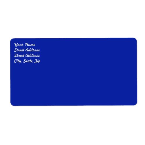 Royal Blue   Shipping Label