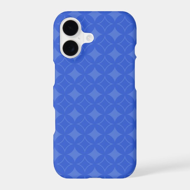 Royal blue shippo pattern Case-Mate iPhone case (Back)