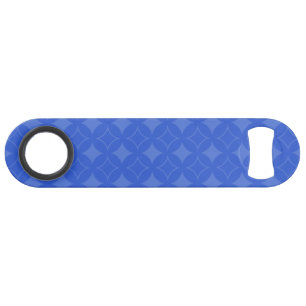 Royal blue shippo pattern speed bottle opener