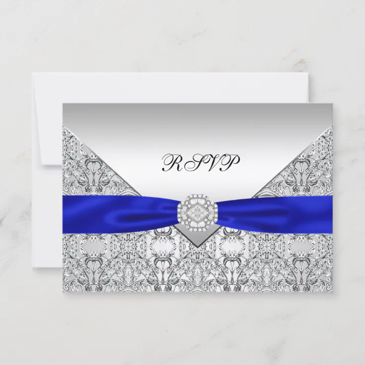 royal blue and silver background