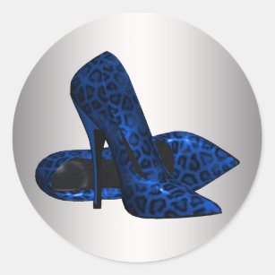 21cm x 24cm High Heel Shoe With Bow Wall Art Sticker