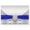 Royal Blue Silver Wedding Guest Book