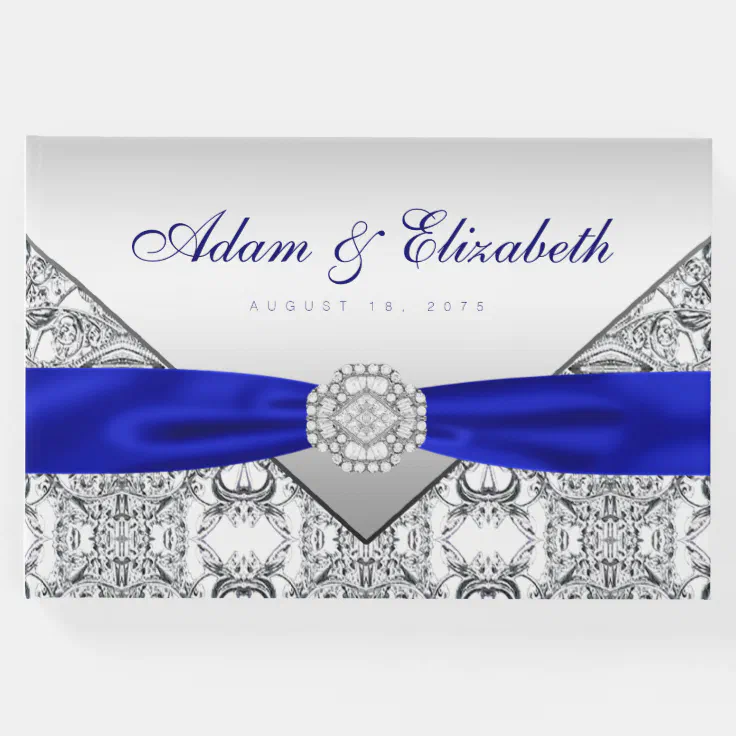 royal blue and silver background