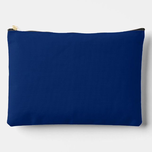 Royal Blue Solid Color Accessory Pouch (Front)