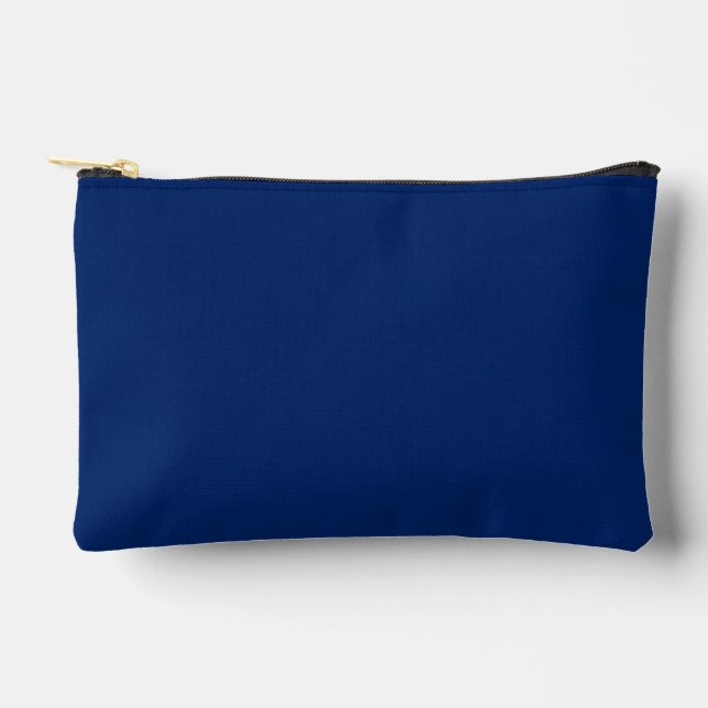 Royal Blue Solid Color Accessory Pouch (Front)