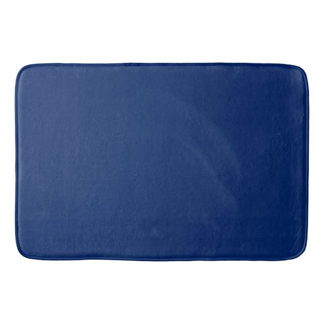 Royal Blue Solid Color Bath Mat (Front)