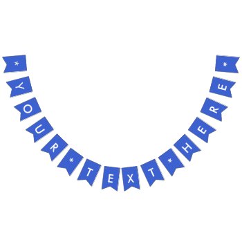 Royal Blue Solid Color Bunting Flags by SimplyColor at Zazzle