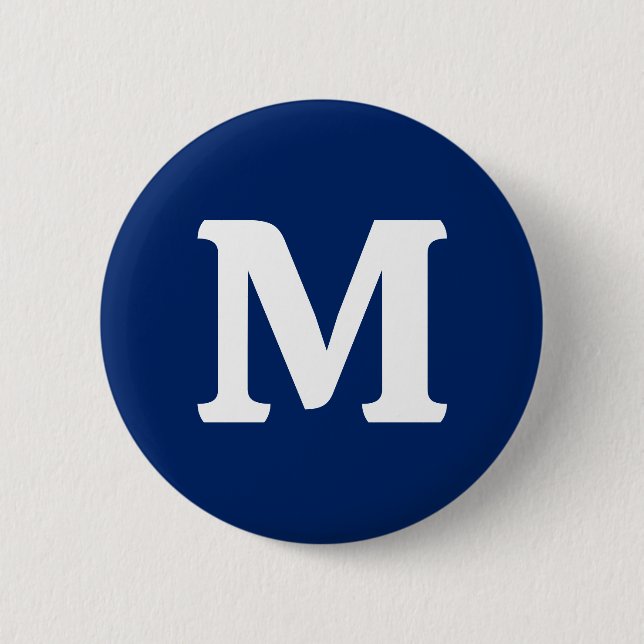 Royal Blue Solid Color Button (Front)