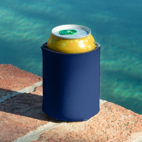 Royal Blue Solid Color Can Cooler