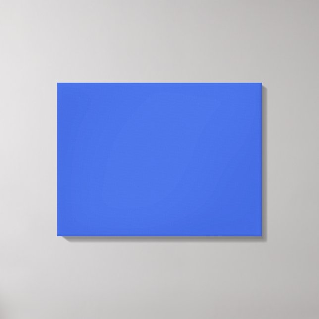 Royal Blue Solid Color Canvas Print (Front)